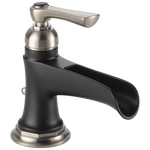 Brizo 65061LF-NKBL-ECO Rook Single-Handle Lavatory Faucet with Channel Spout 1.2 GPM With PopUp: Luxe Nickel /Matte Black
