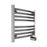 Mr. Steam W219TPC Broadway Collection 8-Bar Wall-Mounted Electric Towel Warmer with Digital Timer in Polished Chrome