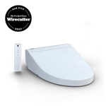 Toto SW3084#01 WASHLET C5 - Elongated Washlet Bidet Toilet Seat with PREMIST and EWATER+ Wand Cleaning with Standard Remote: Cotton White