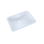 Toto LT540G#01 21-1/4" x 14-3/8" Large Rectangular Undermount Bathroom Sink with CeFiONtect: Cotton White