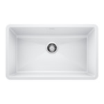 Blanco 440150 Precis Super Single Bowl: White Undermount Kitchen Sink