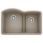 Blanco 441596 Diamond .75 Low Divide Undermount: Truffle