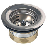 Elkay Dayton 2" Stainless Steel Drain with Removable Basket Strainer and Rubber Stopper
