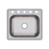 Elkay Dayton Stainless Steel 25" x 22" x 6-9/16" 5-Hole Single Bowl Drop-in Sink