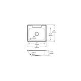 Elkay Dayton Stainless Steel 25" x 22" x 6-9/16", 0-Hole Single Bowl Drop-in Sink