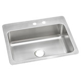 Elkay Dayton Stainless Steel 27" x 22" x 8", MR2-Hole Single Bowl Dual Mount Sink