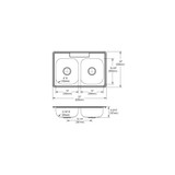 Elkay Dayton Stainless Steel 33" x 22" x 6-9/16" 2-Hole Equal Double Bowl Drop-in Sink