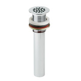Elkay 1-1/2" Drain Fitting Chrome Plated Brass with Perforated Grid and Tailpiece - LK174LO