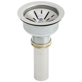 Elkay 3-1/2" Drain Fitting Type 304 Stainless Steel Body Strainer Basket and Tailpiece - Brushed Finish