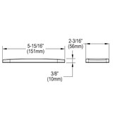 Elkay 3-Hole Bar Faucet Deck Plate/Escutcheon Lustrous Steel (LS)
