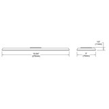 Elkay 3-Hole Deck Plate/Escutcheon Lustrous Steel - LK133LS