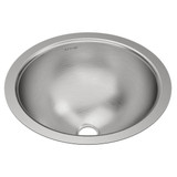 Elkay Asana Stainless Steel 14-3/8" x 14-3/8" x 6", Single Bowl Undermount Bathroom Sink with Overflow