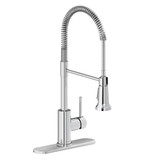 Elkay Avado Single Hole Kitchen Faucet with Semi-professional Spout and Lever Handle Chrome