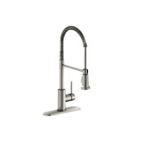 Elkay Avado Single Hole Kitchen Faucet with Semi-professional Spout and Lever Handle Lustrous Steel