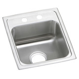 Elkay Celebrity Stainless Steel 15" x 17-1/2" x 7-1/8" 2-Hole Single Bowl Drop-in Bar Sink