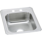 Elkay Celebrity Stainless Steel 17" x 21-1/4" x 6-7/8" 2-Hole Single Bowl Drop-in Sink