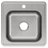 Elkay Celebrity Stainless Steel 20" x 20" x 10-1/8", 1-Hole Single Bowl Drop-in Laundry Sink