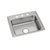 Elkay Celebrity Stainless Steel 22" x 19-1/2" x 7-1/8", 3-Hole Single Bowl Drop-in Sink