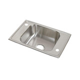 Elkay Celebrity Stainless Steel 25" x 17" x 6-1/2", 2LM-Hole Single Bowl Drop-in Classroom ADA Sink
