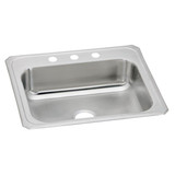 Elkay Celebrity Stainless Steel 25" x 22" x 7" 3-Hole Single Bowl Drop-in Sink