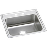 Elkay Celebrity Stainless Steel 25" x 22" x 7-1/2", 2-Hole Single Bowl Drop-in Sink