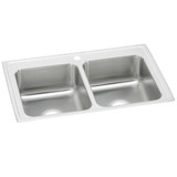 Elkay Celebrity Stainless Steel 33" x 22" x 7-1/2" 1-Hole Equal Double Bowl Drop-in Sink