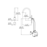 Elkay Commercial Electronic Sensor Scrub/Handwash Battery Powered Wall Mount Faucet Chrome