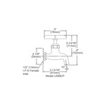 Elkay Commercial Service/ Utility Single Hole Wall Mount Faucet with Plain End Chrome