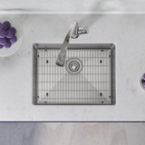 Elkay Crosstown 16 Gauge Stainless Steel 23-1/2" x 18-1/4" x 8" Single Bowl Undermount Sink Kit with Filtered Faucet