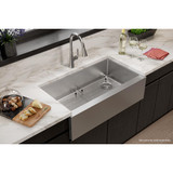 Elkay Crosstown 16 Gauge Stainless Steel 35-7/8" x 20-1/4" x 9" Single Bowl Tall Farmhouse Sink