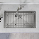 Elkay Crosstown 18 Gauge Stainless Steel 33" x 22" x 9" Single Bowl Dual Mount Sink Kit with Filtered Faucet