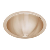 Elkay CuVerro Antimicrobial Copper 14-3/8" x 14-3/8" x 6", Single Bowl Undermount Bathroom Sink