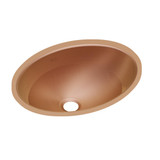 Elkay CuVerro Antimicrobial Copper 18" x 14" x 6", Single Bowl Undermount Bathroom Sink