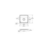 Elkay CuVerro Antimicrobial Copper 19" x 18" x 4" 1-Hole Single Bowl Drop-in ADA Sink