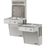 Elkay ezH2O Bottle Filling Station & Bi-Level High Efficiency Vandal-Resistant Cooler Non-Filtered Refrigerated Stainless