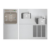 Elkay ezH2O Bottle Filling Station & Soft Sides Bi-Level Fountain Filtered Refrigerated Stainless