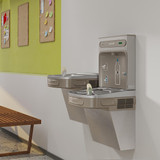 Elkay ezH2O Bottle Filling Station & Versatile Bi-Level ADA Cooler Filtered Non-Refrigerated Stainless