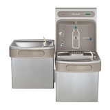 Elkay ezH2O Bottle Filling Station & Versatile Bi-Level ADA Cooler Filtered Non-Refrigerated Stainless