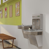 Elkay ezH2O Bottle Filling Station & Versatile Bi-Level ADA Cooler High Efficiency Filtered Refrigerated Stainless