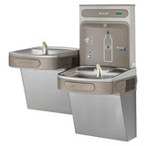 Elkay ezH2O Bottle Filling Station & Versatile Bi-Level ADA Cooler Non-Filtered Non-Refrigerated Stainless