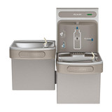 Elkay ezH2O Bottle Filling Station & Versatile Bi-Level ADA Cooler Non-Filtered Refrigerated Light Gray