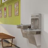 Elkay ezH2O Bottle Filling Station & Versatile Bi-Level ADA Vandal-Resistant Cooler Filtered Refrigerated Stainless