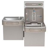 Elkay ezH2O Bottle Filling Station & Versatile Bi-Level ADA Vandal-Resistant Cooler Non-Filtered Non-Refrigerated Light Gray