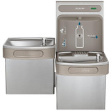 Elkay ezH2O Bottle Filling Station & Versatile Bi-Level ADA Vandal-Resistant Cooler Non-Filtered Refrigerated Stainless