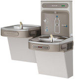 Elkay ezH2O Bottle Filling Station with Bi-Level ADA Cooler Hands Free Activation Filtered Refrigerated Light Gray