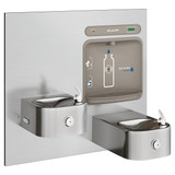 Elkay ezH2O Bottle Filling Station with Integral Soft Sides Fountain Filtered Non-Refrigerated Stainless