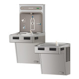 Elkay ezH2O Bottle Filling Station with Mechanically Activated Bi-Level ADA Cooler Filtered Refrigerated Stainless