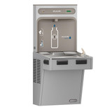 Elkay ezH2O Bottle Filling Station with Mechanically Activated Single ADA Cooler Filtered Refrigerated Light Gray