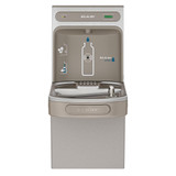 Elkay ezH2O Bottle Filling Station with Single ADA Vandal-Resistant Cooler Filtered Non-Refrigerated Light Gray
