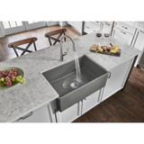 Elkay Fireclay 30" x 19-15/16" x 9-1/8" Single Bowl Farmhouse Sink Gray